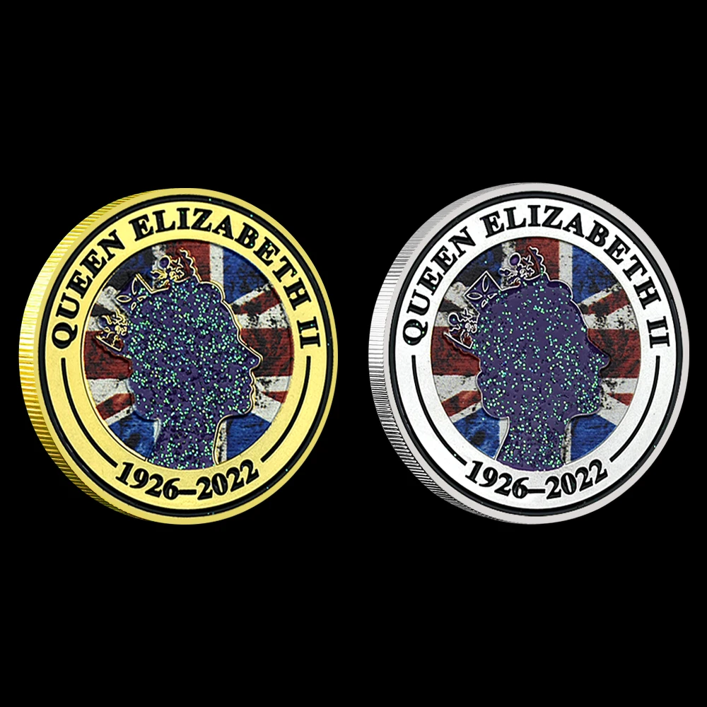 Монета королевы Елизаветы II из Англии, золотые и серебряные медали, редкие королевские медали, поклонники коллекции подарков, домашнее украшение