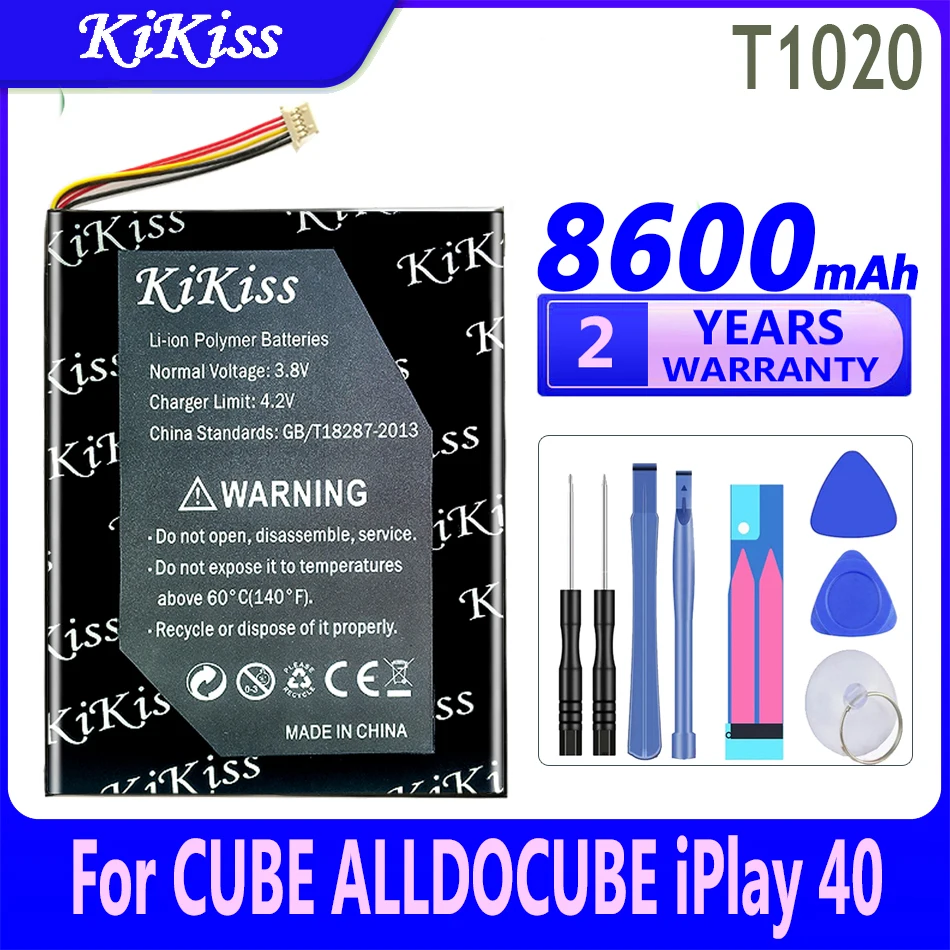 8600mAh KiKiss Powerful Battery T1020 For CUBE ALLDOCUBE iPlay 40 iPlay40 Tablet PC Batteries