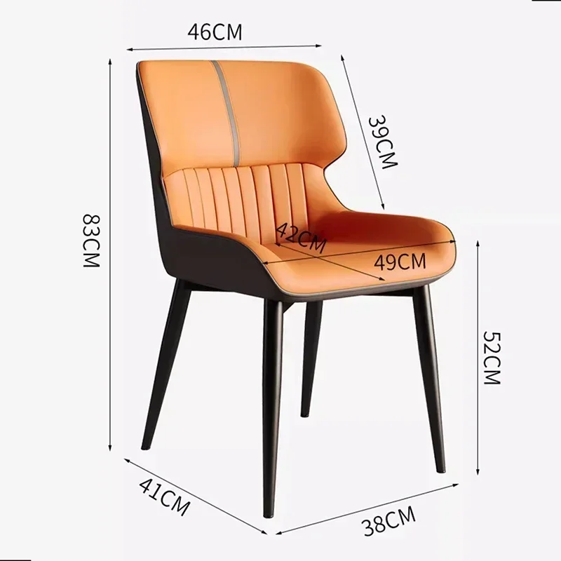 Cushioned Computer Soft Chair Tourist Upholstered Luxury Dining Chairs Dressing Vintage Sillas Comedor Balcony Furniture