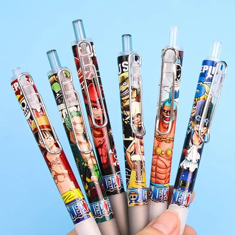 One Piece Luffy Roronoa Zoro Animation Peripheral Press Gel Pen Quick-drying and No Smearing Ink Brush Inscription Necessary