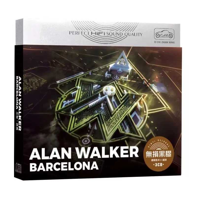 Klassieke DJ Alan Walker AW Muziek CD Greatest Hits Album Vervaagd 3 stks Muziek Record Cosplay Walkman Auto Soundtracks Box Party muziek