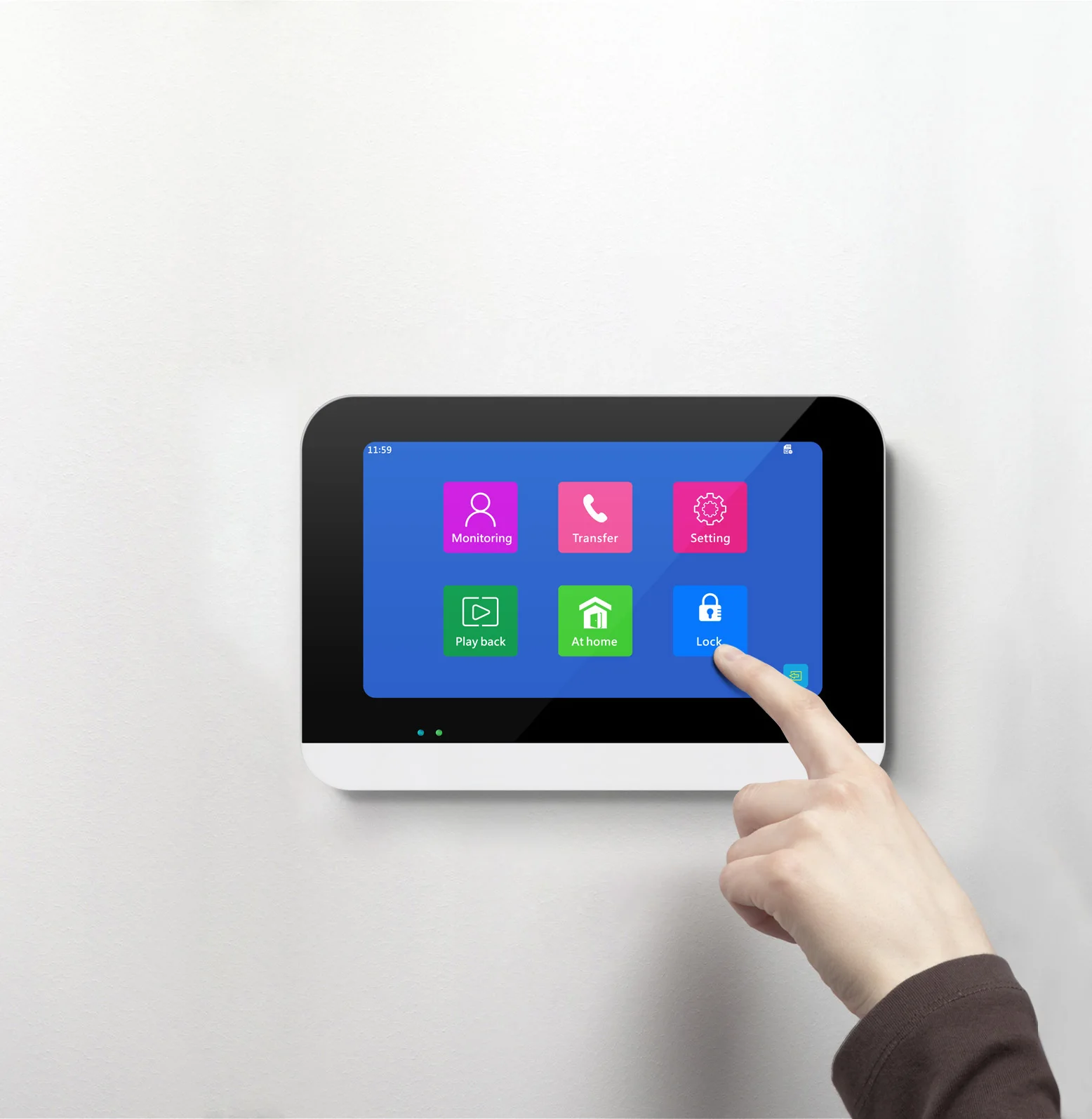 7-inch Touch   Smart WIFI Intelligent Video Intercom Support Password &RFID