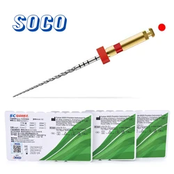 SOCO 6Pcs/Box Factory Outlet Dental Nickel Titanium Heat Activation Root Canal File Endodontic Rotary Files SOCO File Soco Files