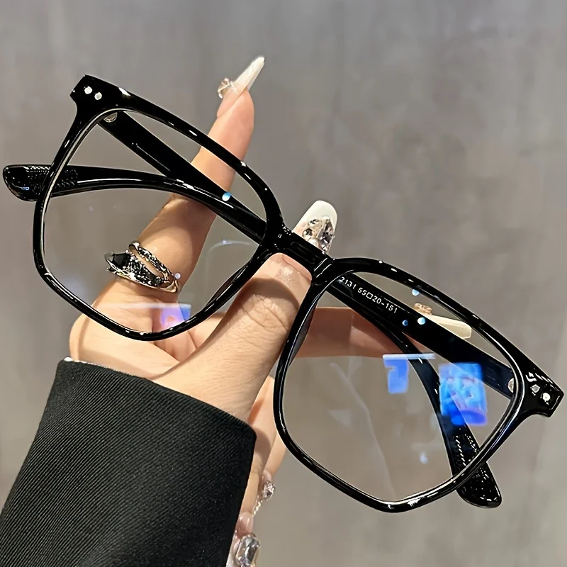 Anti-Blue Light Glasses, Square, Lightweight And Comfortable, for Computer TV And Phone, Lenses