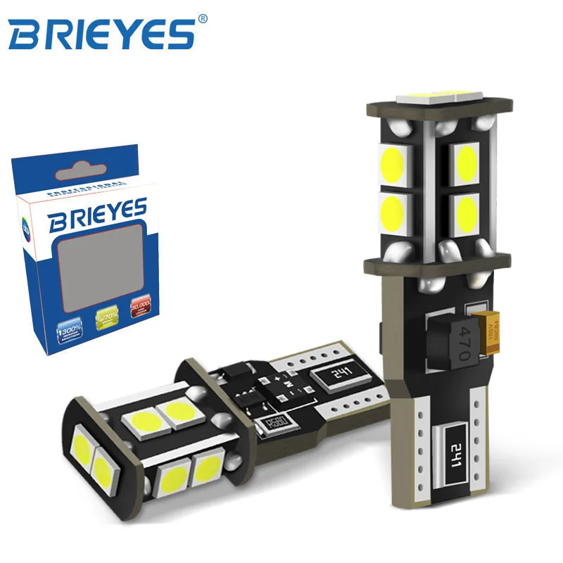 

2 шт. автомобильные светодиодные сигнальные лампы T10 W5W 194 168 Super Canbus 5 Вт/лампа белая 410LM неполярность для ширины чтения карт лампа багажника