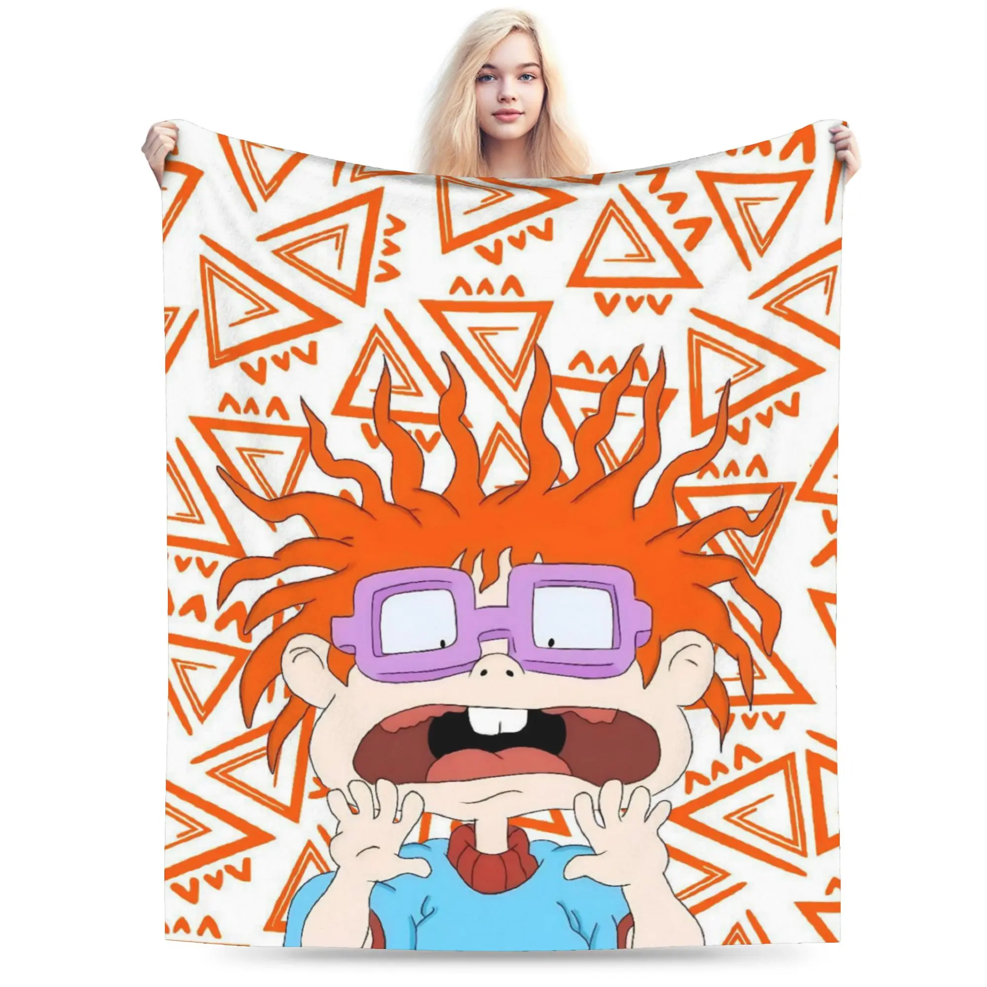 Cartoon R-Rugrats Blanket Ultra Soft  Throw Blankets for Couch 50x60 Inch Multiple Sizes Quilt
