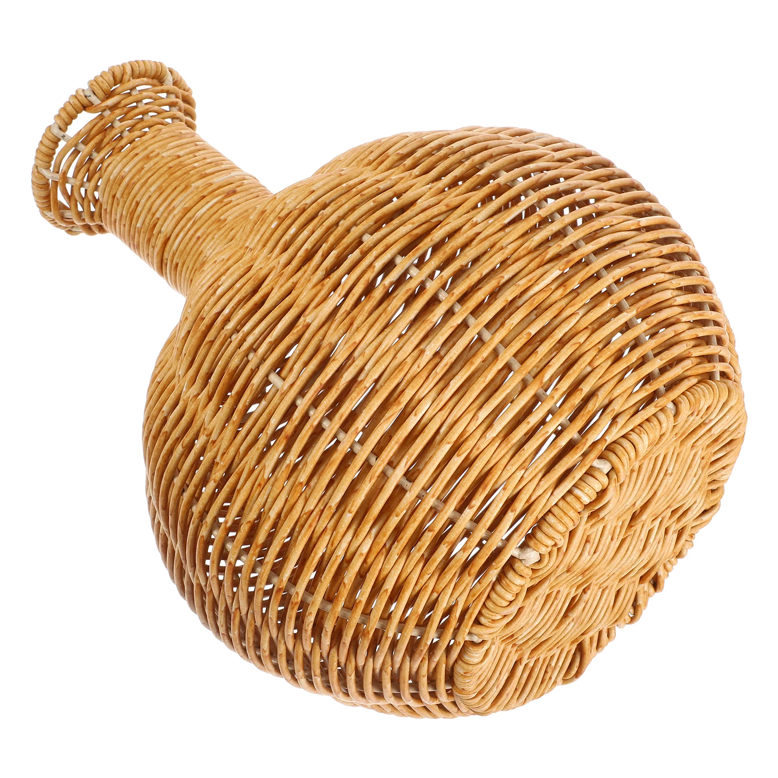 

Braided Vase Farmhouse Flower Bottle Decor Hand Woven Basket Decorative Artificial Container Exquisite Vases