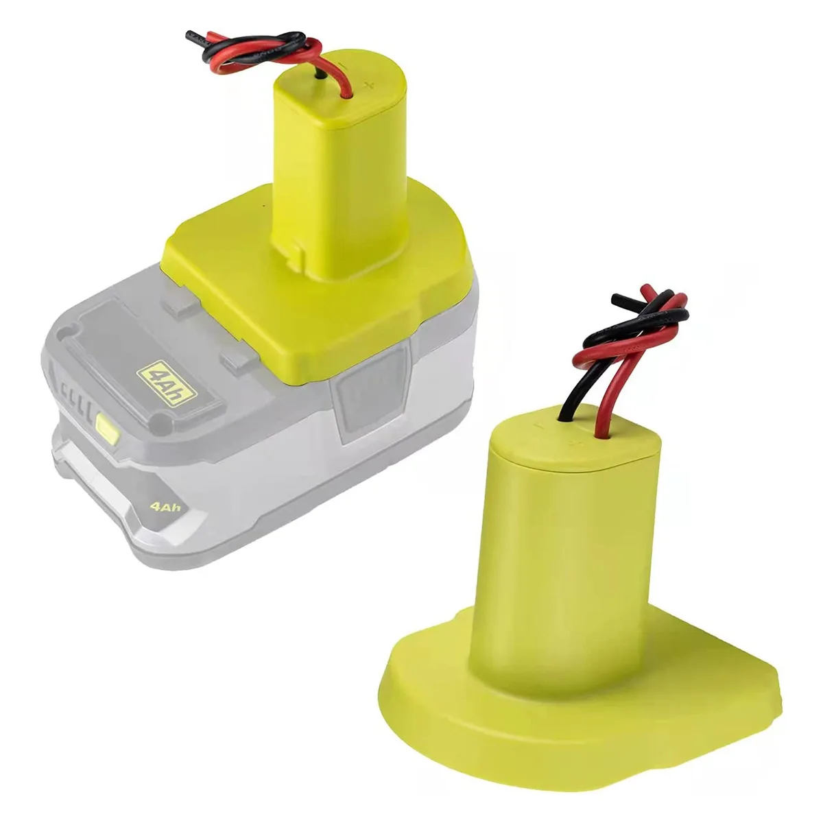 

DIY Wire Connector Adapter for RYOBI One Plus 18V Battery Power Tool with 12AWG Wire Connector Kids Toy Car Battery Converter