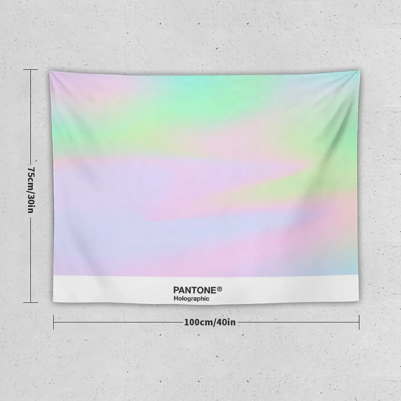 H.I.P.A.B - Holographic Iridescent Pantone Aesthetic Background pt 4 Tapestry Outdoor Decoration Bedroom Decorations Tapestry