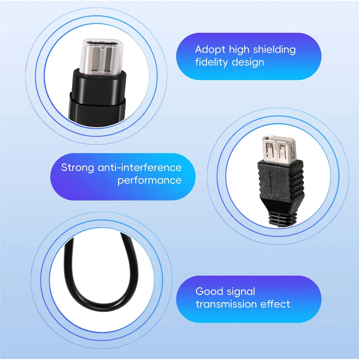 For USB CABLE - Female USB to Original Adapter Cable Convertion Line