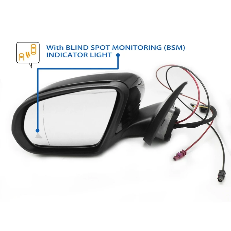 Blind Spot For Mercedes Benz W205 C300 C260 C250 C200 C180 2014-2020 Rear View Mirror Assembly Black