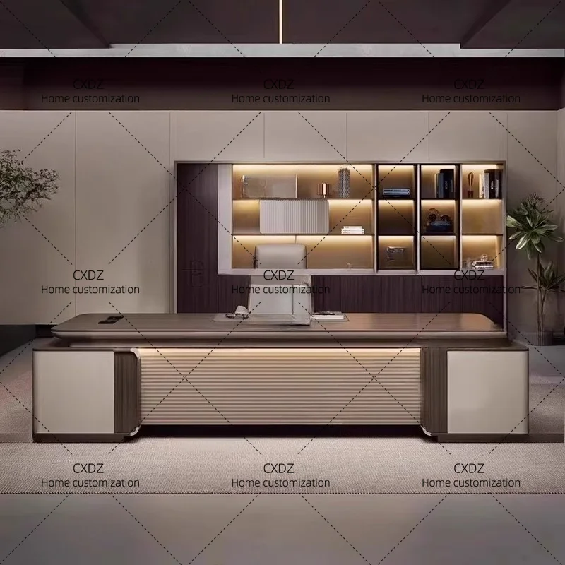 XXMinimalist  Office Desk Design Multifunctional Luxury Executive Office Desk Computer Crafts Tavolino Home Furniture