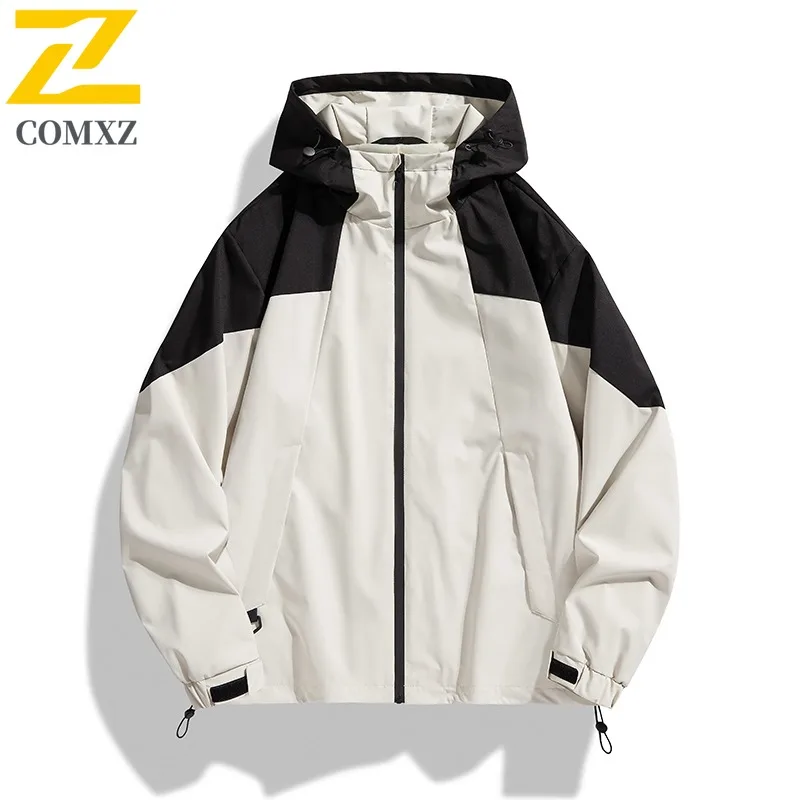 

Men Sport Jacket American Style Slim Fit Autumn Casual Outwear mountain Suit Lightweight Breathable Street Fashion windbreak
