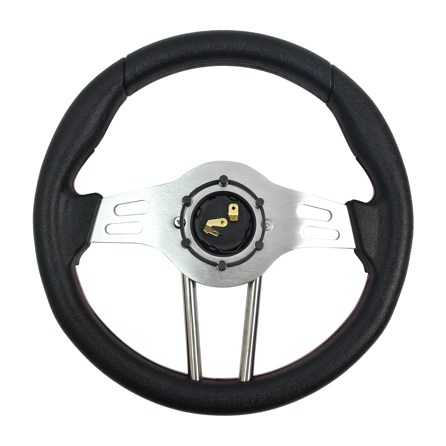 Tiypeor 320 mm PU Ranura para volante Soporte plano de 30 mm de profundidad para juego de carreras Sim