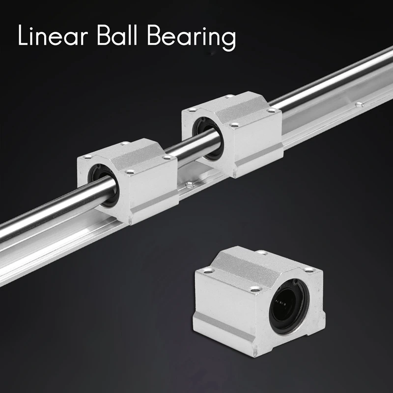 Linear Ball Bearing Slide Block Units, 16mm Bore Dia(SCS16UU Pack of 4)-AB09