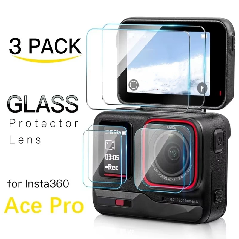 Tempered Glass for Insta 360 Ace Pro Protective Cover Lens Film Screen Protector for Insta360 AcePro Action Camera Accessories