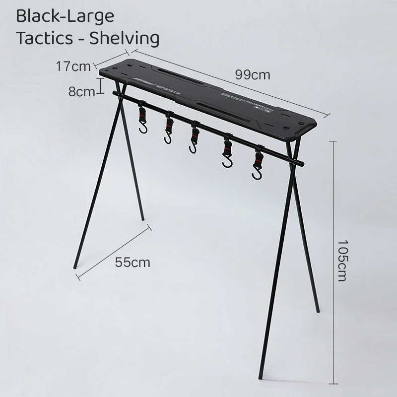 Outdoor Portable Picnic Black Table Camping Folding Multifunctional Tactical IGT Table Outdoor Picnic Rack Table New