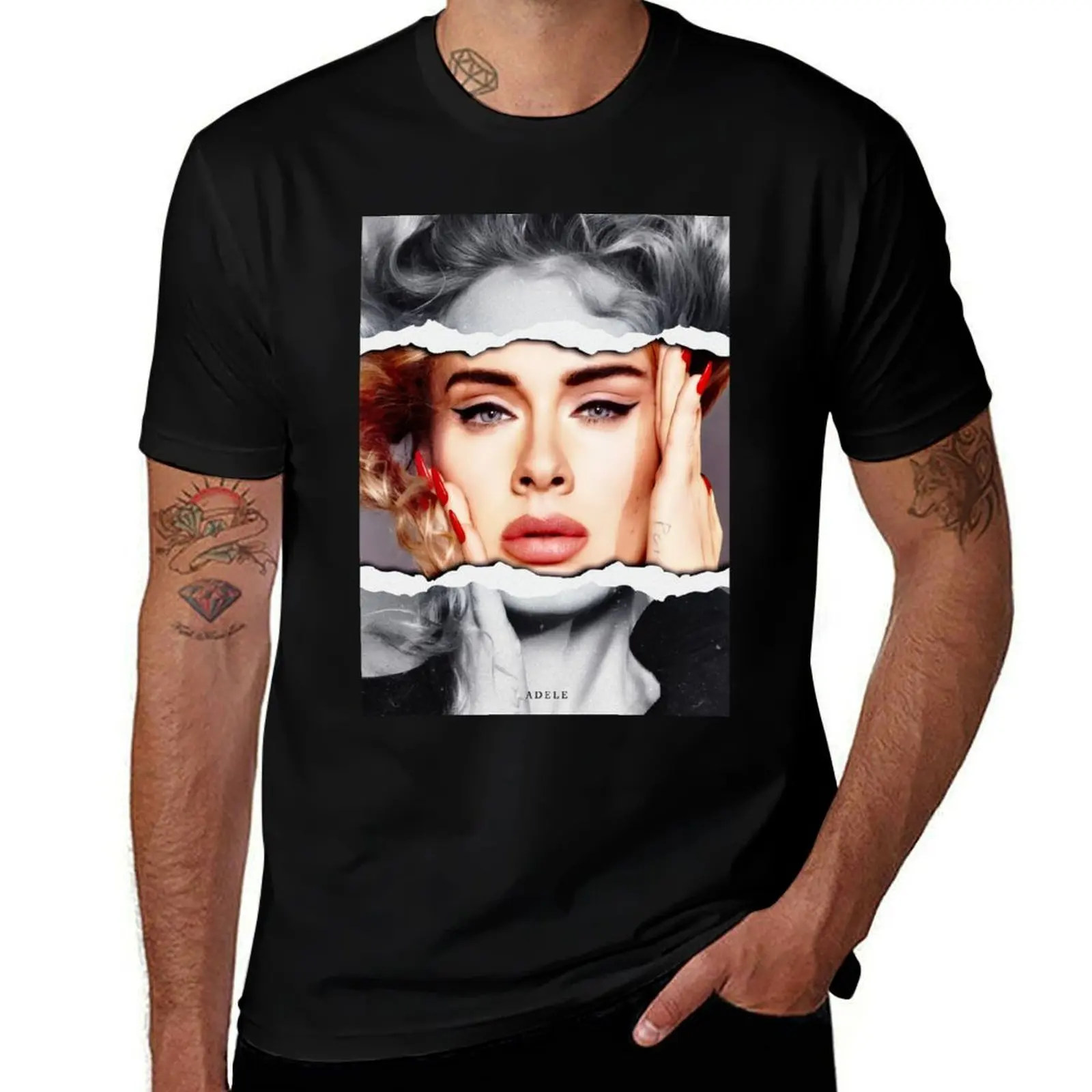

adele T-Shirt vintage summer shirt customizeds t shirts for men graphic