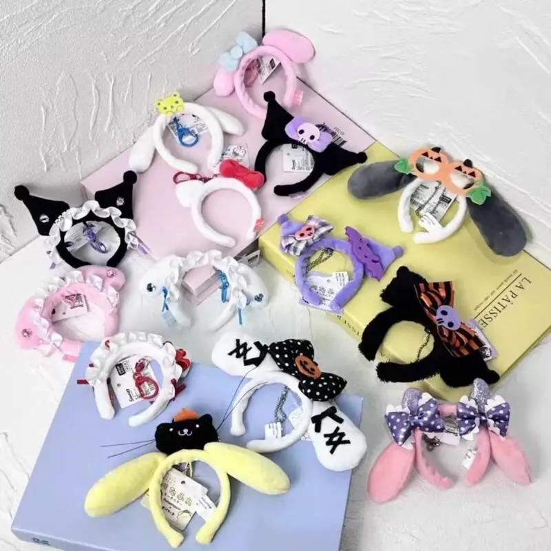 Mignon Hello Kitty Halloween peluche poupée bandeau coton poupées à la mode jouet accessoires bandes de cheveux sac à dos pendentifs seulement bandeau