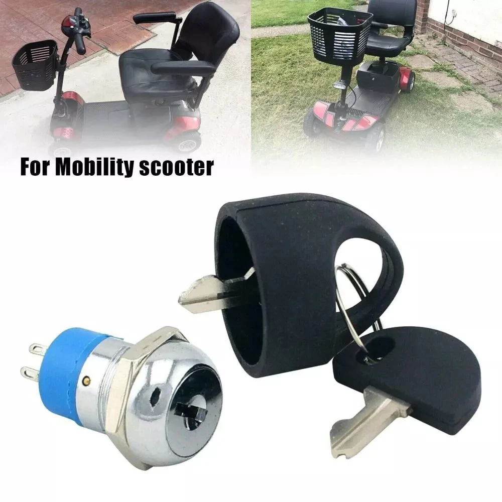 Replacement On Off Ignition Switch Lock with 2 Key For Pride Mobility Scooter