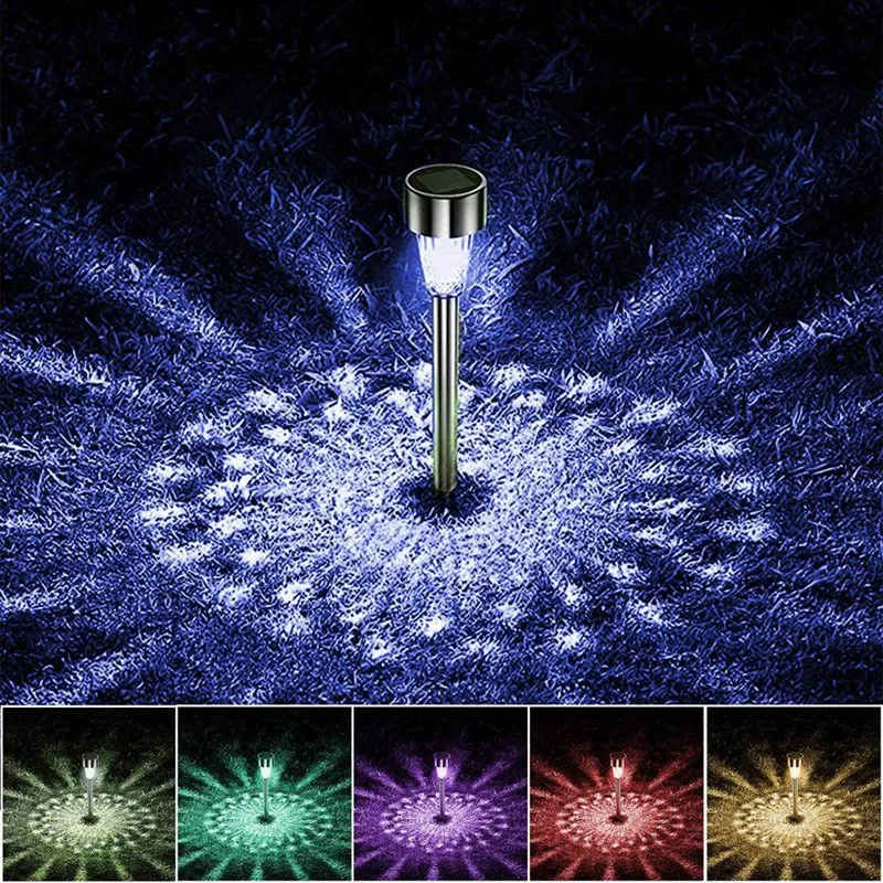 TKOH-10PCS Lampy solarne Zewnętrzne wodoodporne oświetlenie LED Zewnętrzne lampy zasilane energią słoneczną Słoneczne lampy ogrodowe