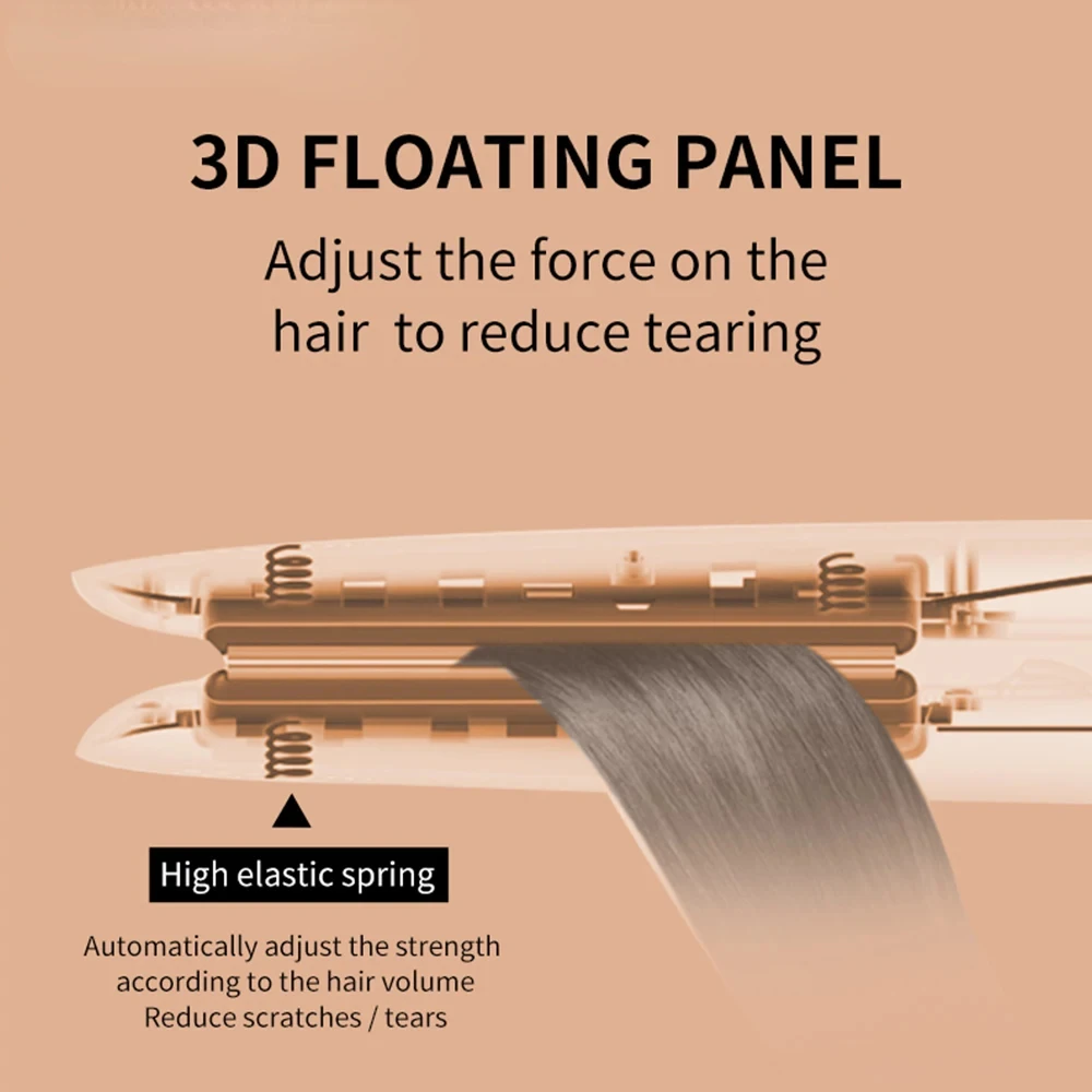 Оригинальный керамический утюжок для выпрямления волос, 1, пластины | Черный профессиональный выпрямитель для волос и бигуди для салона Planchas pelo