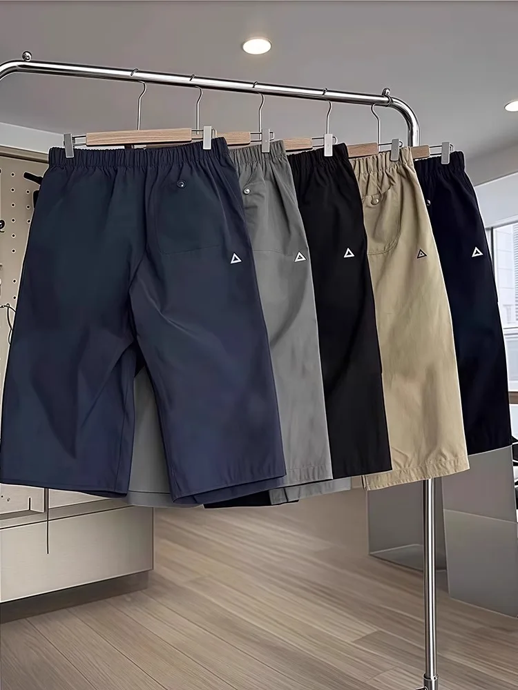 

Брюки Qui Dry ort, мужские повседневные модные летние тонкие спортивные брюки с пятью точками, функциональные мужские повседневные брюки с прямыми штанинами