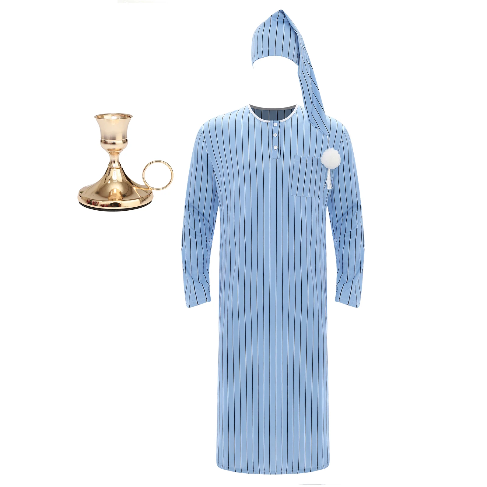 Pyjama surdimensionné à manches longues pour hommes