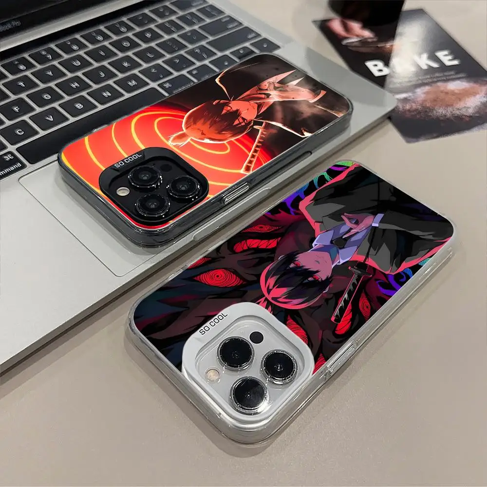 

Чехол для мобильного телефона Chainsaw Aki для iPhone 17, 16, 15, 14, 13, 12, 11 X XR XS 8 7 Pro Max Plus, полупрозрачный цветной защитный чехол для мобильных телефонов