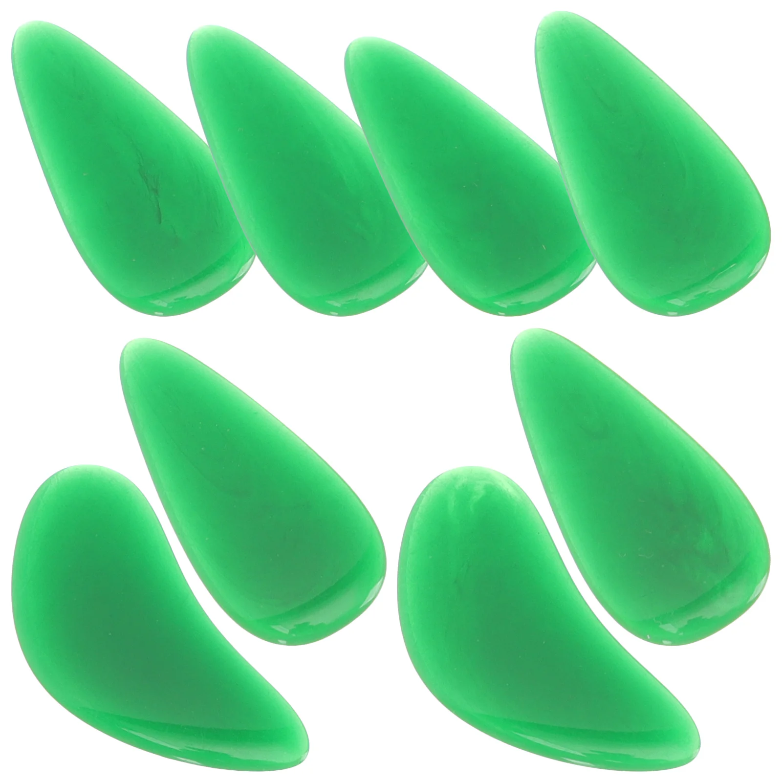 8 Pcs Instrument Finger Picks Nails Chinese Fingertip Protectors Plastic Child