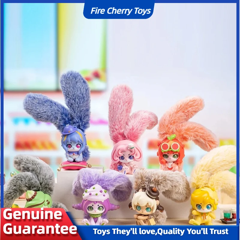 

В наличии Оригинальный кролик Кабу, серия фруктового молока, слепая коробка, кукла из ПВХ, кролик, милая игрушка, загадочная коробка, кавайное украшение для рабочего стола, подарки