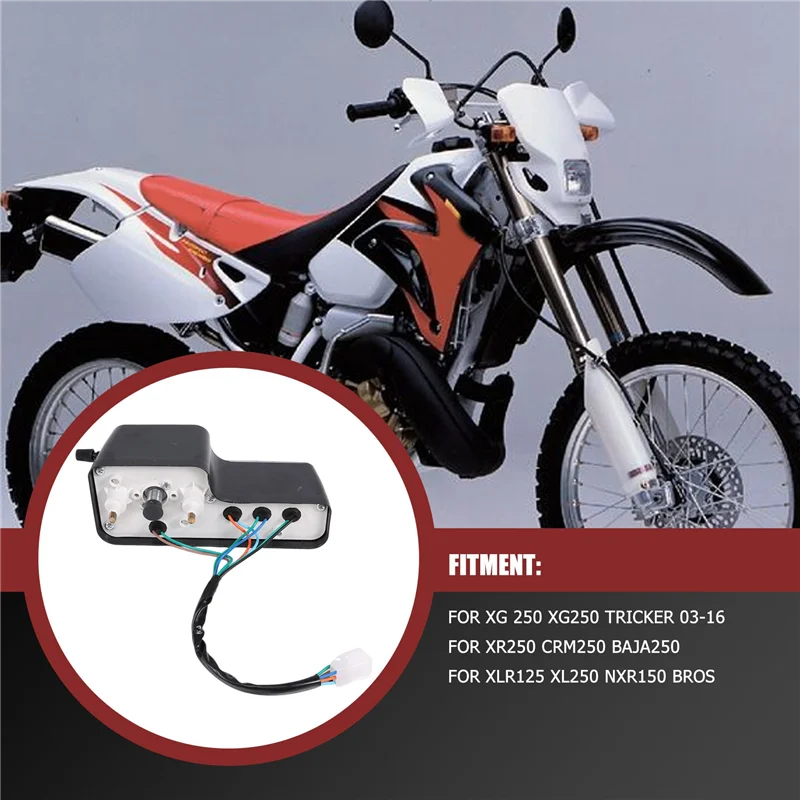 

NEW-Motorcycle LCD Digital Speedometer Tachometer Odometer Gauge For Honda XR250 CRM250 BAJA250