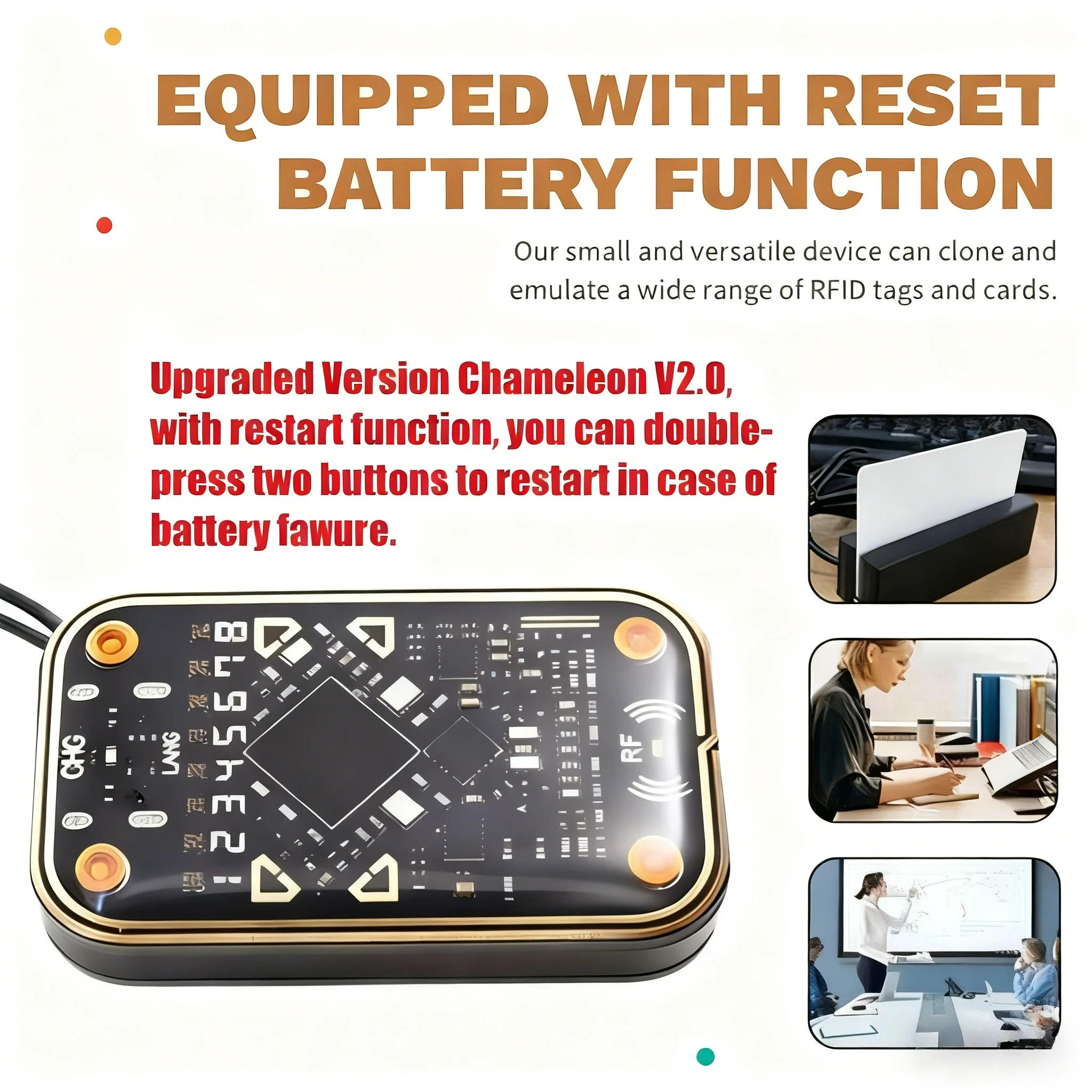 New Chameleon Ultra Contactless Smart Card Emulator Compatible ID IC Reader Tag Copyer with NFC Read Writer RFID Smart Chip