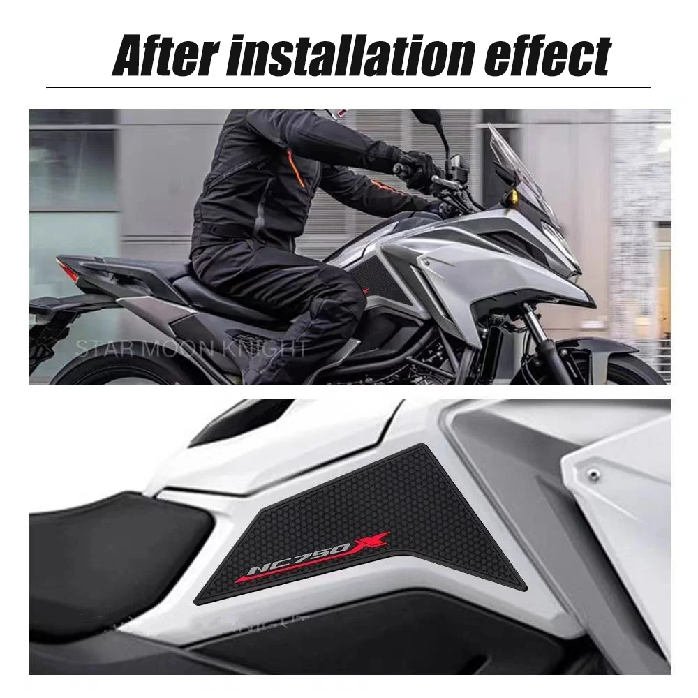 Motorcycle Side Fuel Tank Pad Protector Decal Gas Knee Pad Fuel Tank Pad For HONDA NC750X NC750 750X 2021 2022 2023