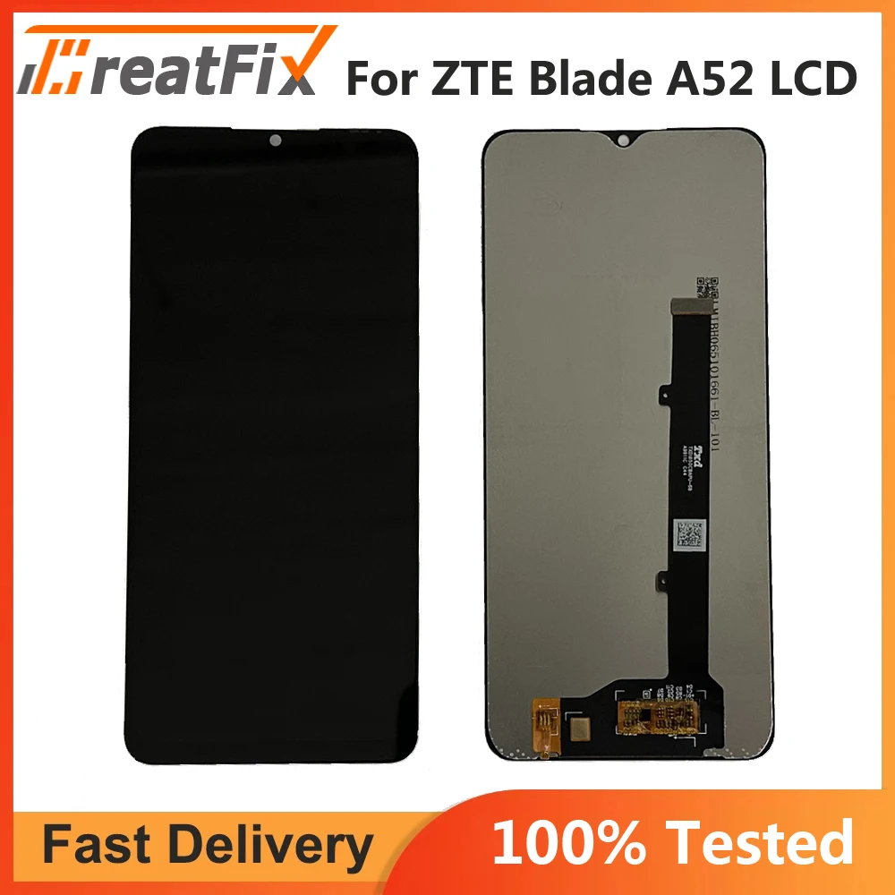 

6.52“ Tested LCD For ZTE Blade A52 LCD Display+Touch Screen Digitizer Assembly For ZTE A52 LCD Display Replace Repair Parts