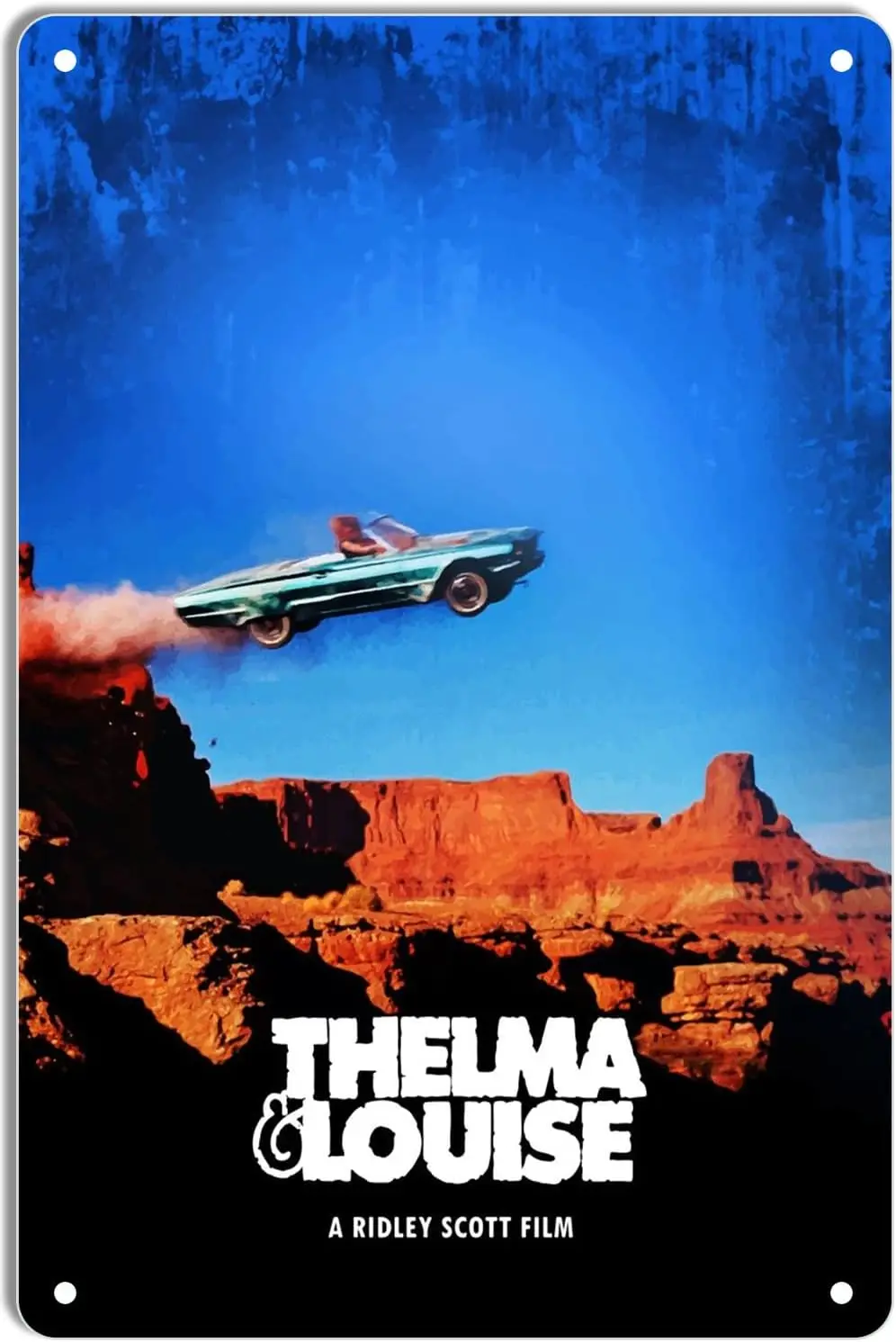 DWQUIX Metal Tin Sign Thelma And Louise Minimal Movie Posters for Home Theater Decor and Retro Wall Art 8x12 Inch