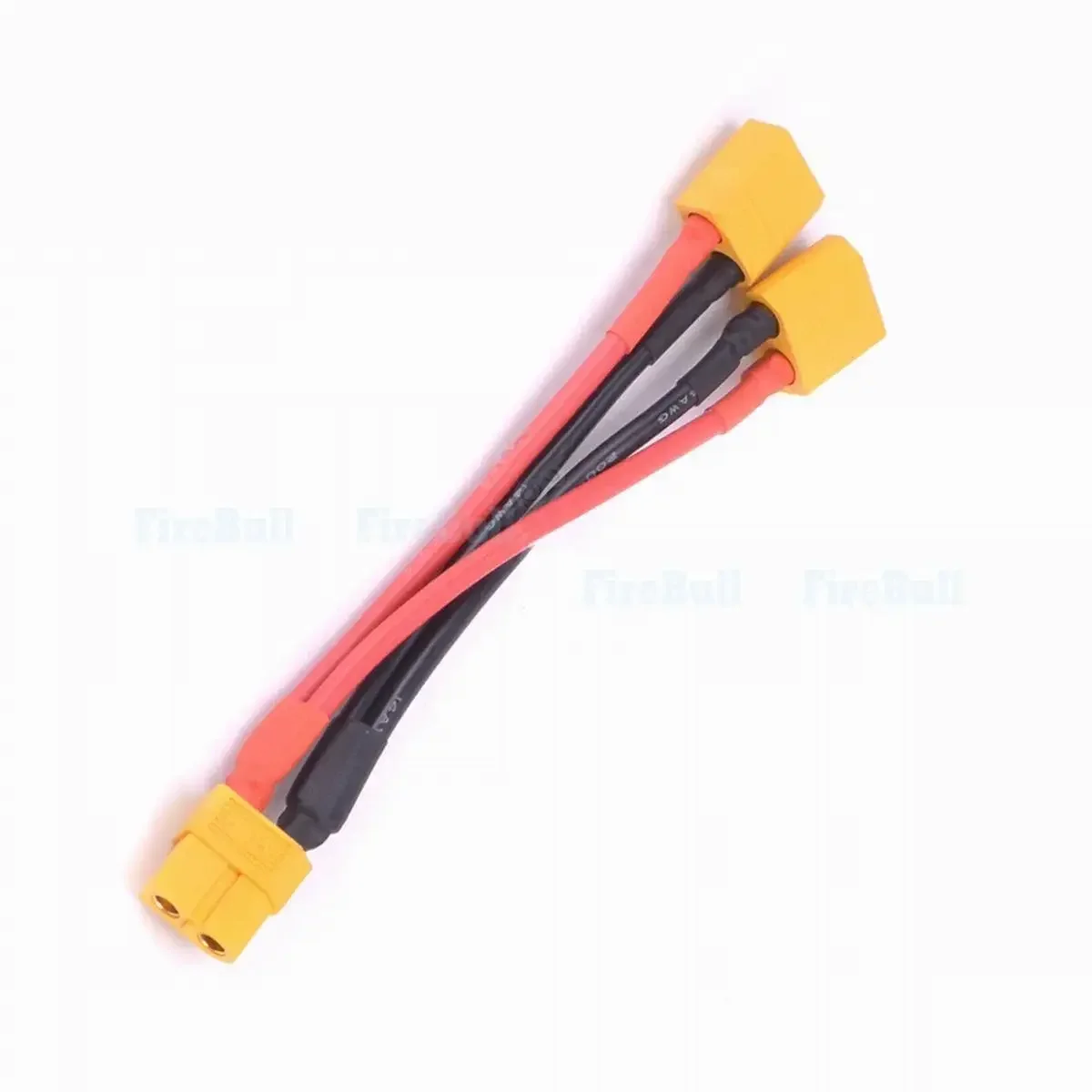 XT60 Parallel Battery Connector Male/Female Cable Dual Extension Y Splitter 14AWG Wire for RC Battery Motor Drone UAV