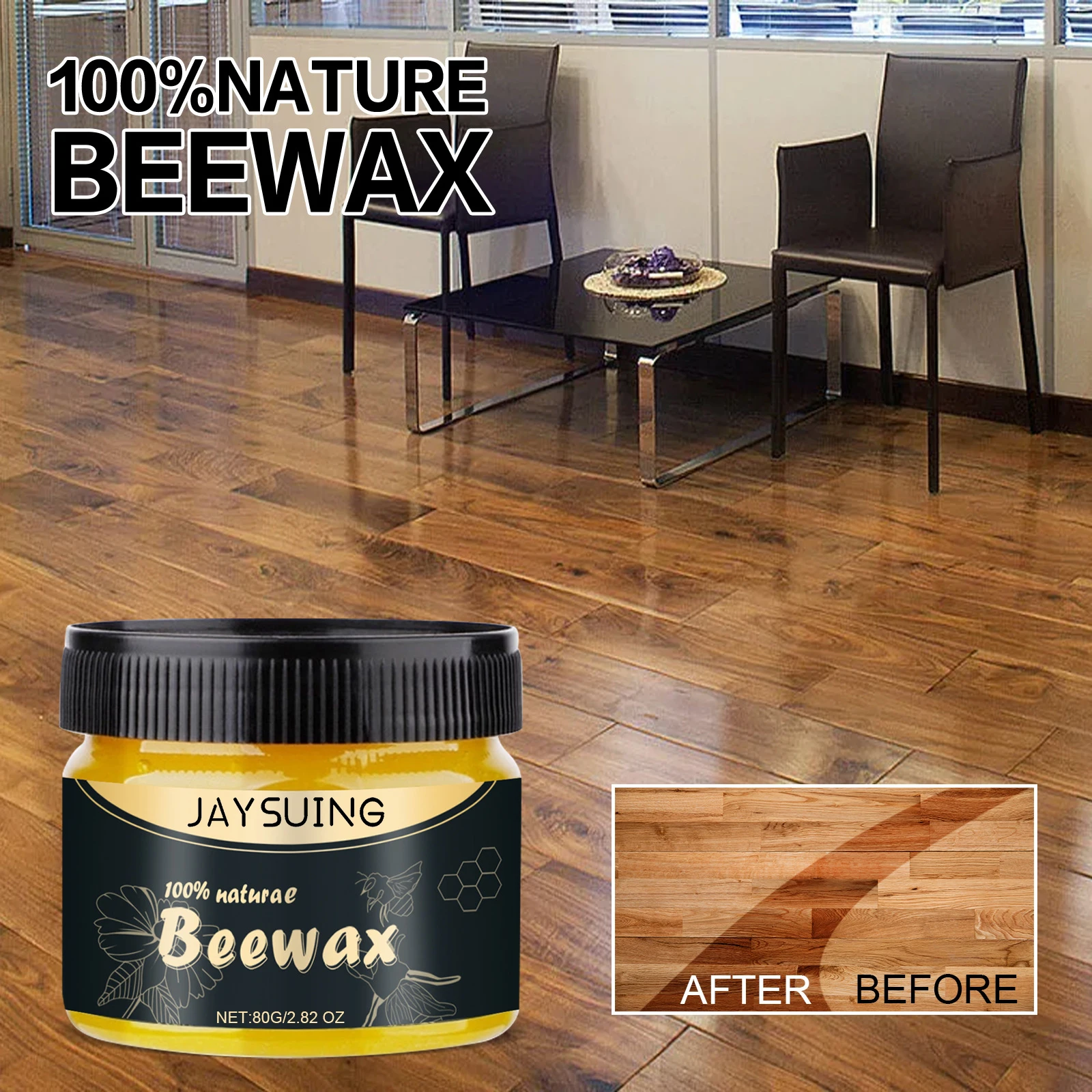 

Beeswax Furniture Polish Beeswax Wood polish Beeswax Wood polish enhances color and protects wood floors for a lasting shine