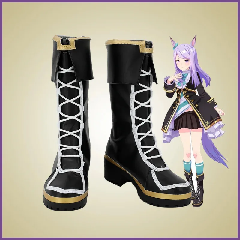 

Uma Musume Pretty Derby Mejiro McQueen, ботинки для косплея, обувь для Хэллоуина, реквизит для косплея для девочек, взрослых женщин