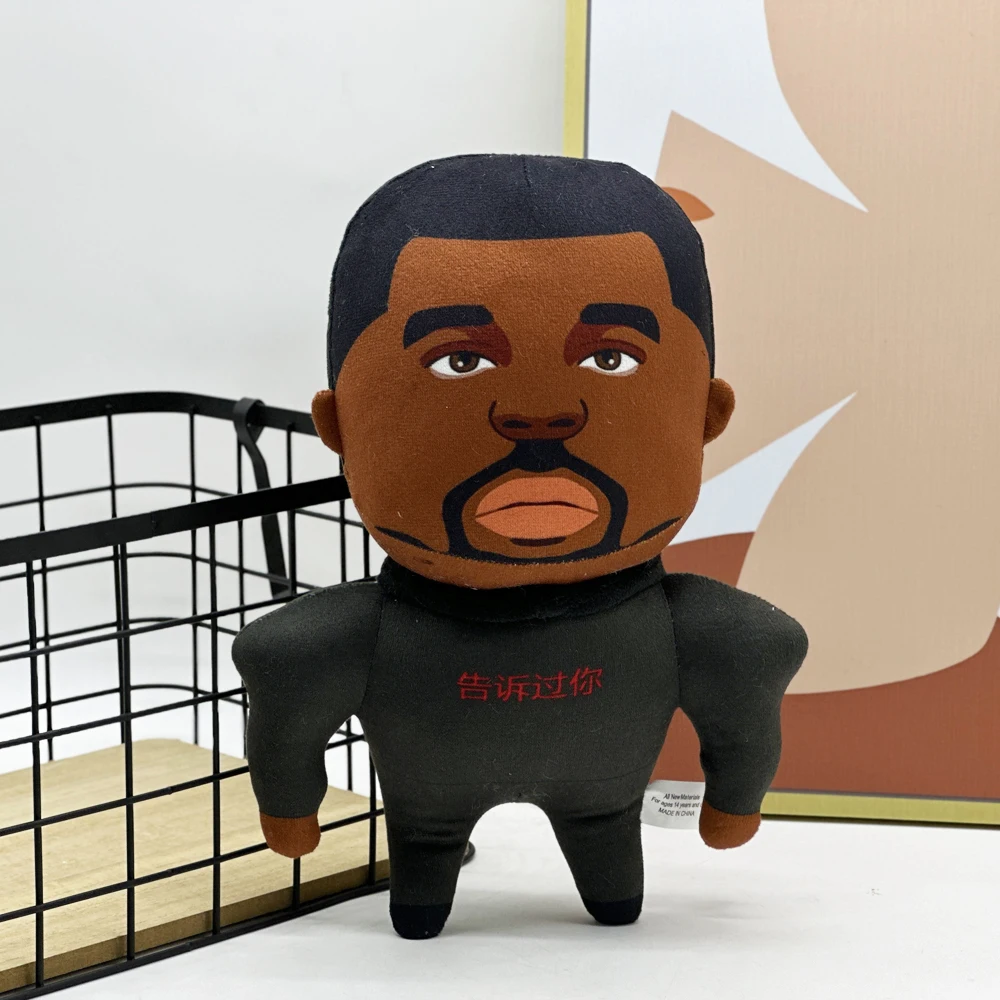 kanye I told you fun simulation cartoon muscle man high-quality stuffed plush toy Christmas plush gift doll