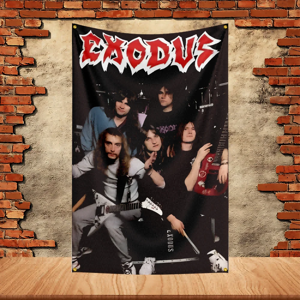 90X150ft Exodus Band Party Flag Polyester Printed Flag Banner Tapestry for Garden Garage Decoration Concert Flag - Detail 1