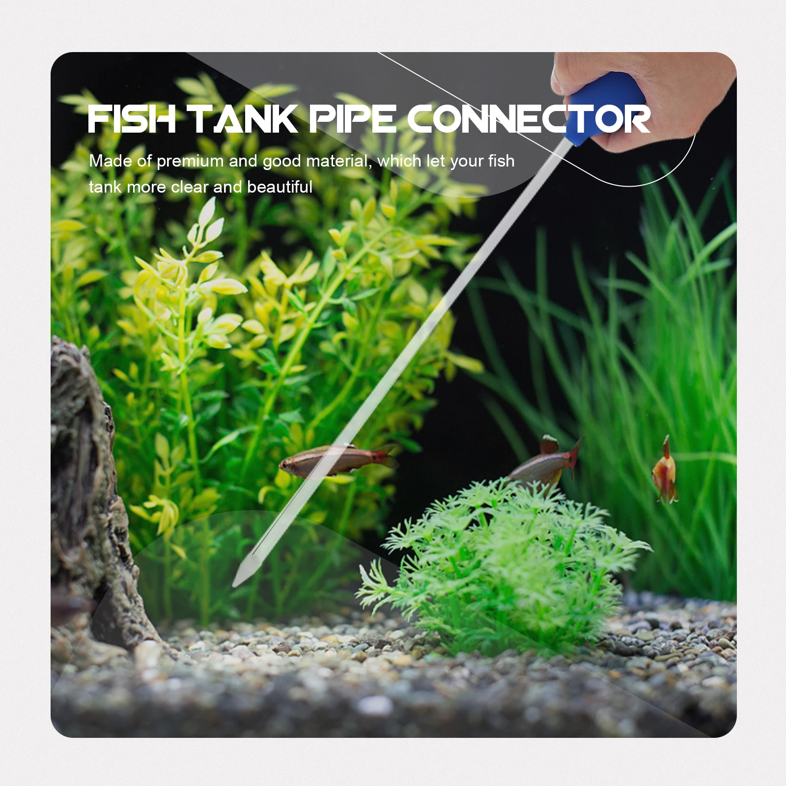 

2Pcs Aquarium Water Change Tube Coral Feeder Long Acrylic Fish Tank Feeding Tool for Saltwater Shrimp Reef Phytoplankton Dosing