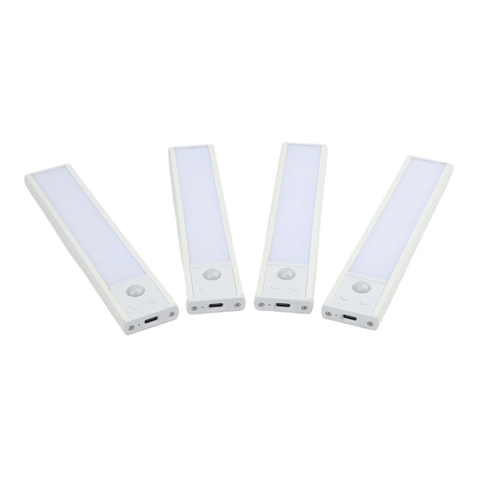Wireless LED Motion Sensor Lights 4-Pack Ultra-Slim Design with Magnet for Use on Metal Surfaces Walls and Cabinets