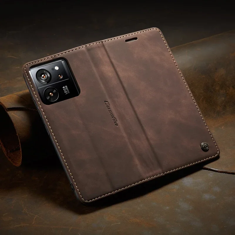 Light luxury Leather Phone Case For Xiaomi 14 14 Pro 13 13T Pro 12T 12X 12S 12 Lite 11 11T 10  9T Wallet Flip Stand Card Cover