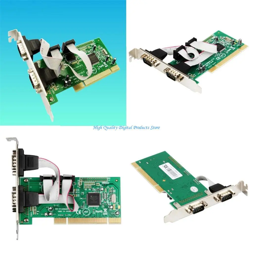 

U2JE PCI Serial Card с 2 портом RS232 и 9PIN Expansion Card Industrial Com Com RS232