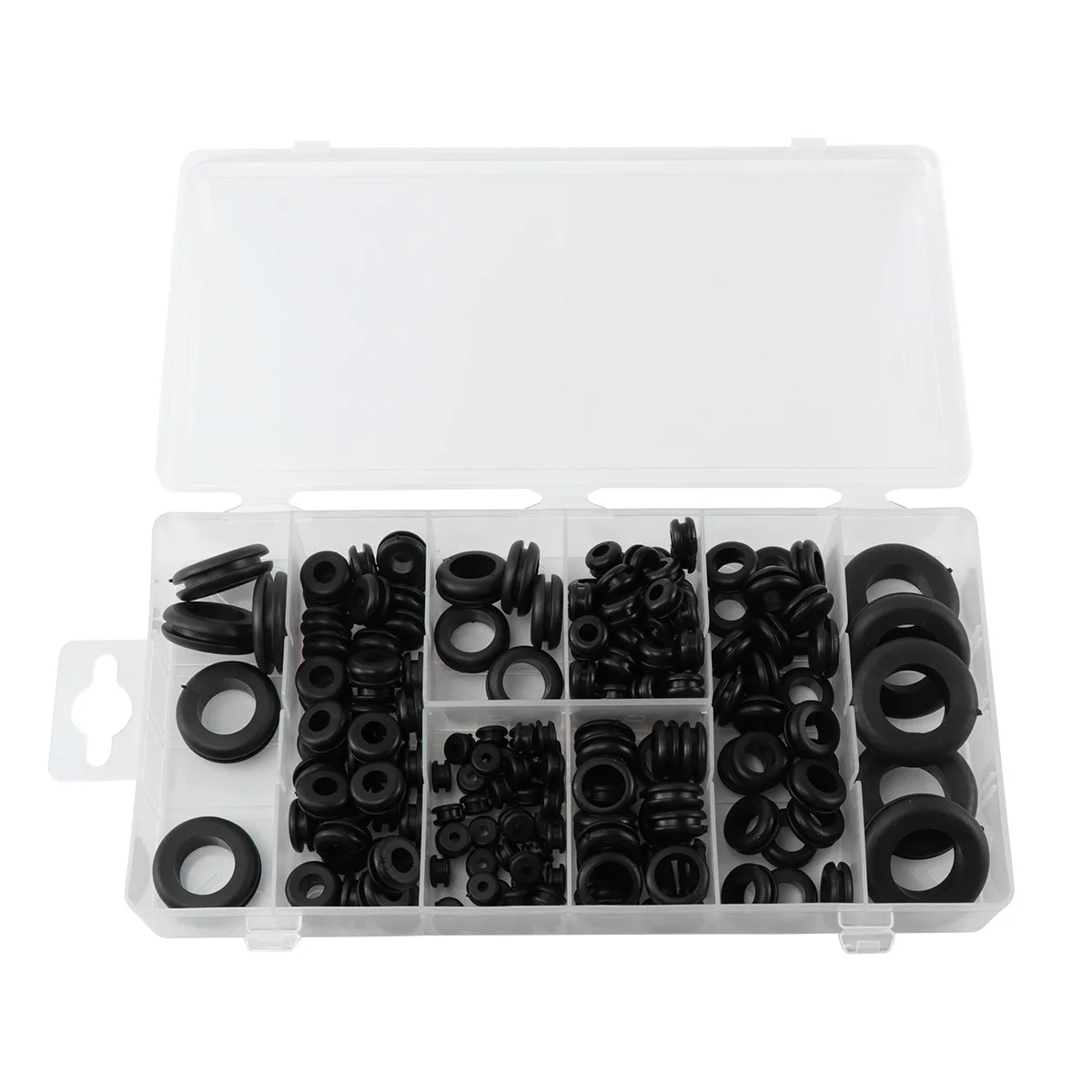 

180Pcs Cable Gasket Wiring Grommet Insulation Protection Kit for Power Supply Control Box Cord Outlet Cable Gasket