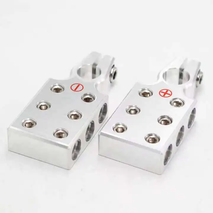12Way Positive Negative Car Clamp Terminal Aluminum Alloy Battery Clip Connector For Auto