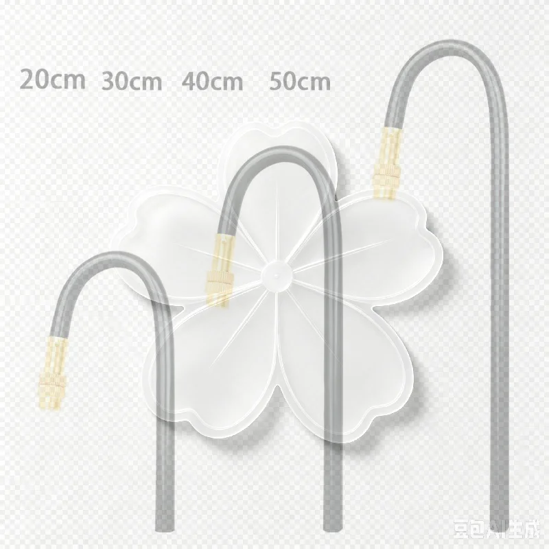 5Pcs 20/30CM 360° Bend Brass Misting Nozzles 8MM Quick Connect Garden Irrigation Auto Watering Adjustable Atomizer Sprayer