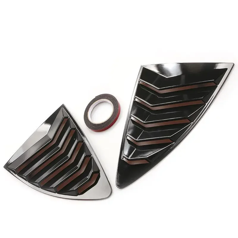 Pair For Toyota 86 Scion FR-S Subaru BRZ 2013-2020 Rear Window Louver Shutter Cover Side Vent Trim Cover Car Decoration