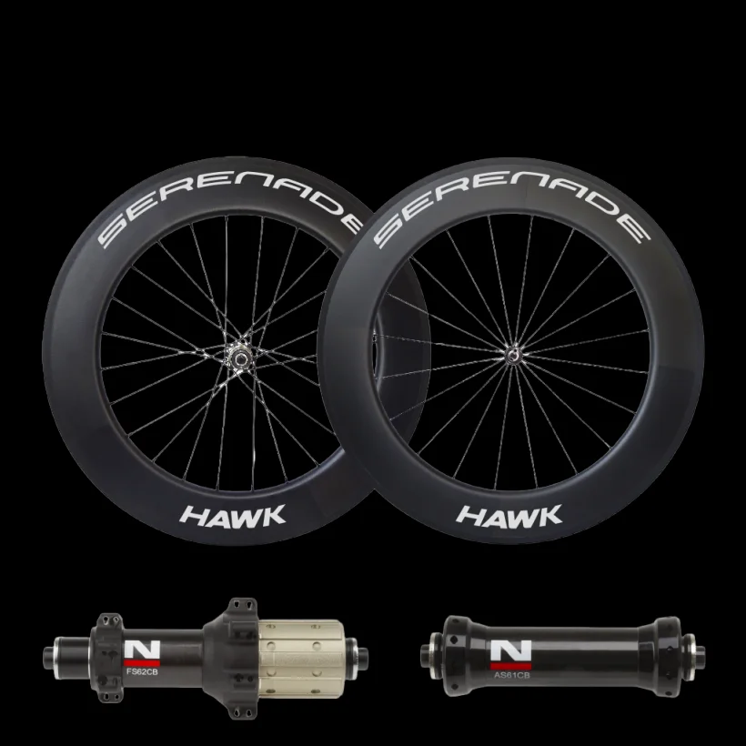 

Serenade Time Trial Bike Carbon Wheels Front 60mm Rear 88mm Tubeless Carbon Road Bike Wheelset wirh AS61CB FS62CB Hub
